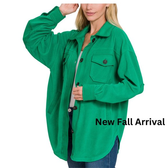 Boutique Jackets & Blazers - Oversized Fleece Shacket